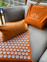 Load image into Gallery viewer, Acupressure Lotus Therapy Mat,Pillow and Bag - Orange
